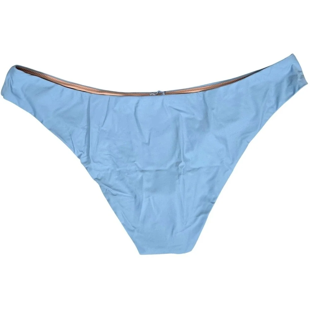 J. Crew Curved-waist cheeky bikini bottom in‎ Blue Mist XXL NWT